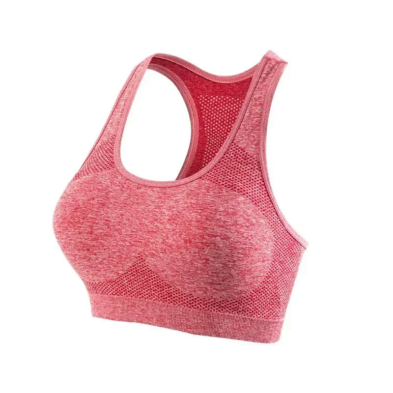 Womens Yoga Set With Seamless Sports Bras And Workout Tops
