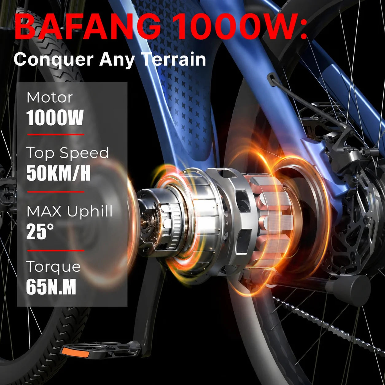 HUANCI Q5 Electric Bicycle For Adults 1000W 48V 50kmh