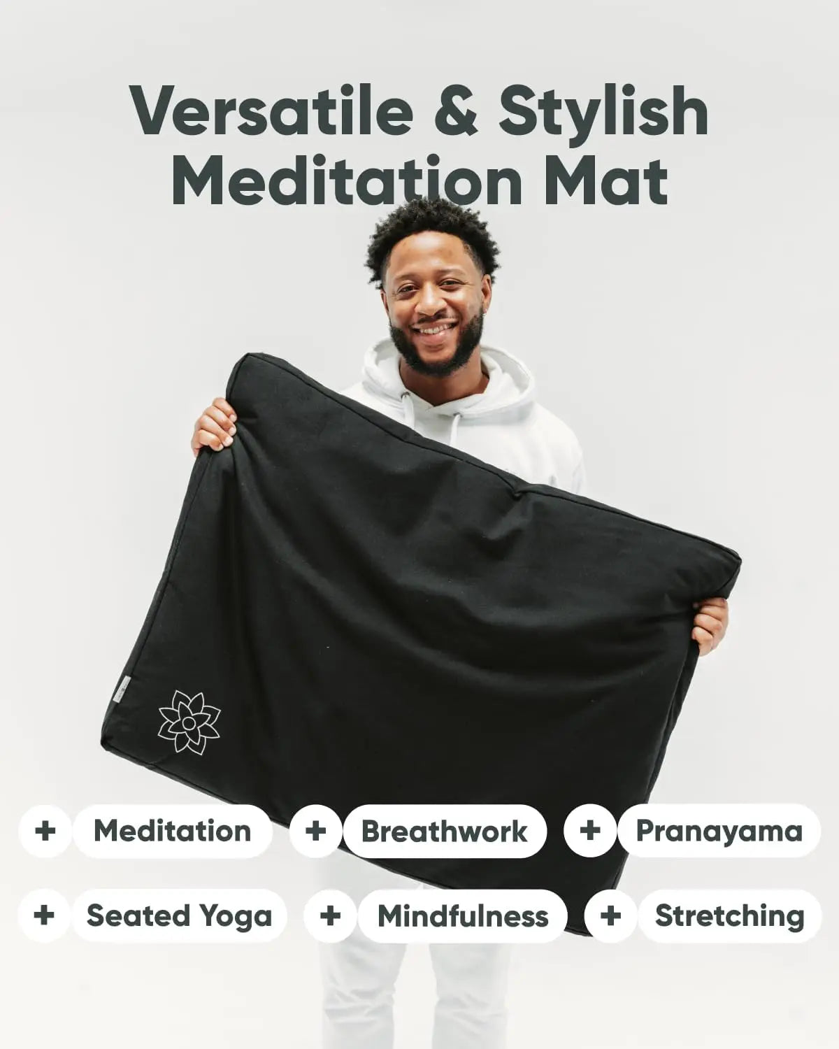 YTYIN Cotton Filled Zabuton Meditation Mat For Comfortable Posture