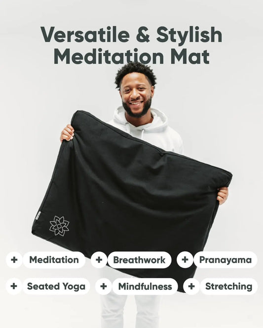 YTYIN Mindful And Modern Cotton Filled Zabuton Meditation Mat