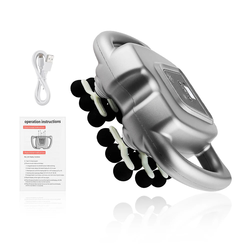 Foreverlily 24 Head Fascia Gun 9 Modes Massage High Frequency