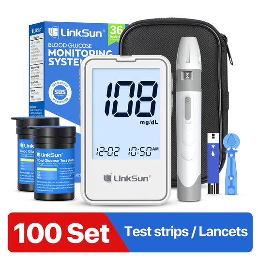 Linksun G-425-2 Blood Glucose Meter Glucometer Kit