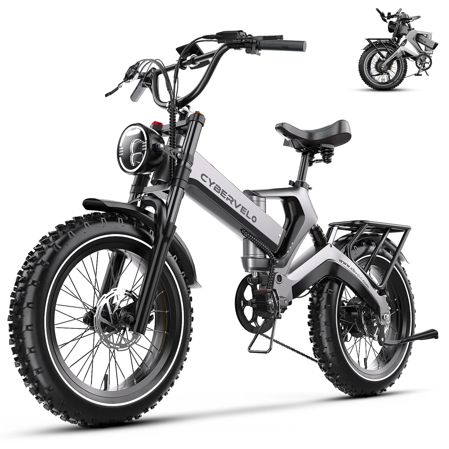 CYBERVELO EK6 Foldable Fat Tire Ebike With 2000W Motor