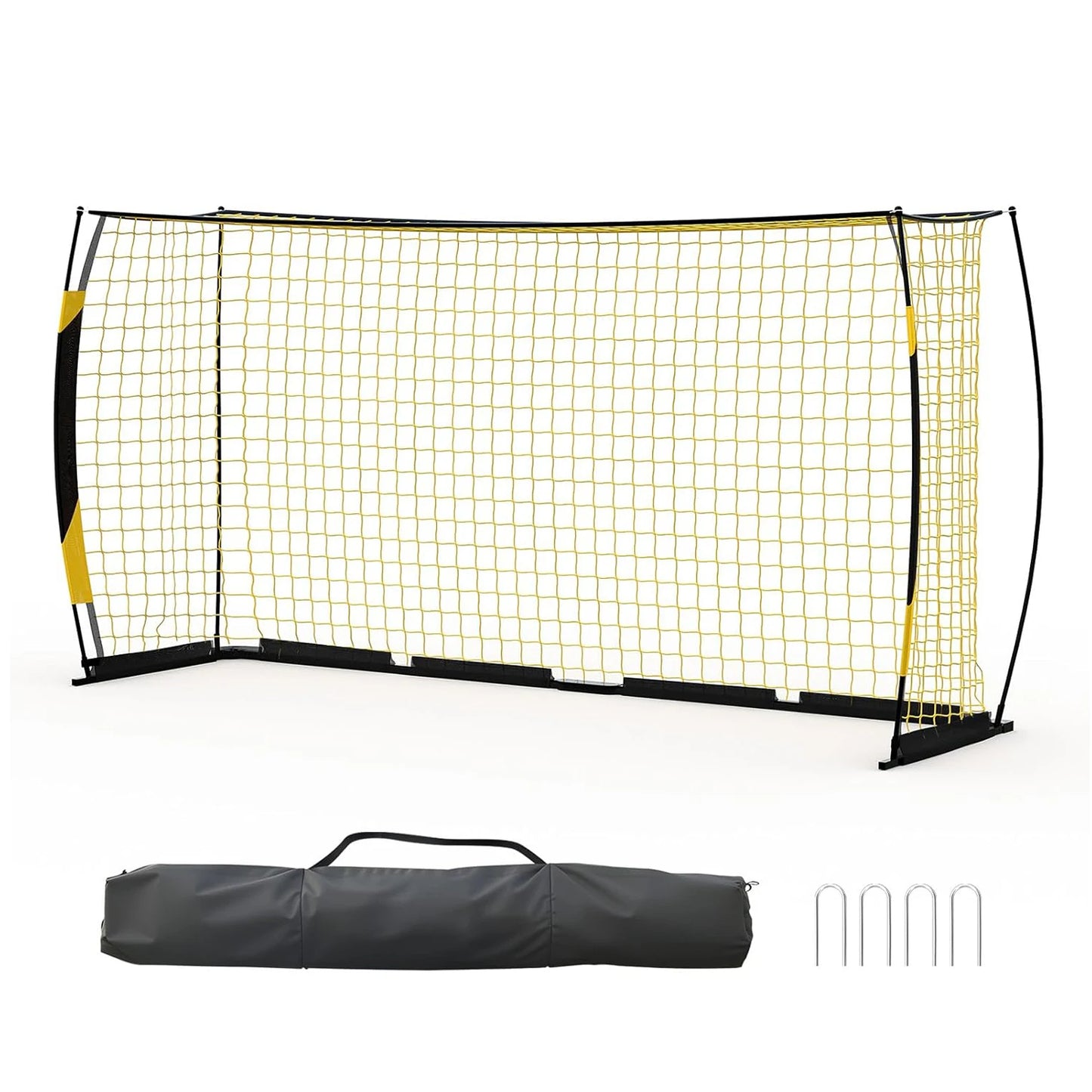 HiMISS Portable Soccer Goal With Sturdy Metal Base For Backyard