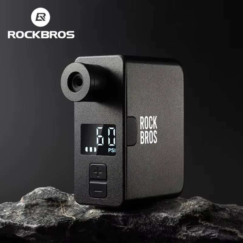 ROCKBROS Portable Electric Bicycle Pump 120 PSI Type C Inflator