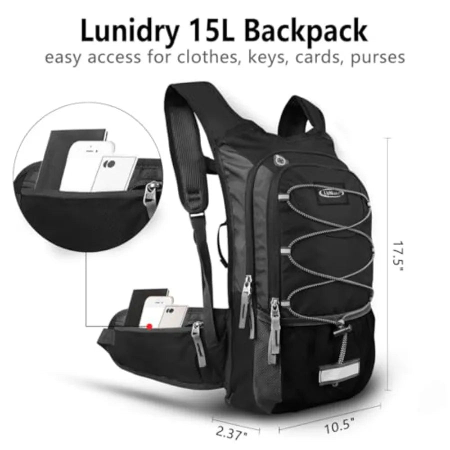 Hydration Pack Backpack Insulated With BPA Free Leak Proof Water Bladder