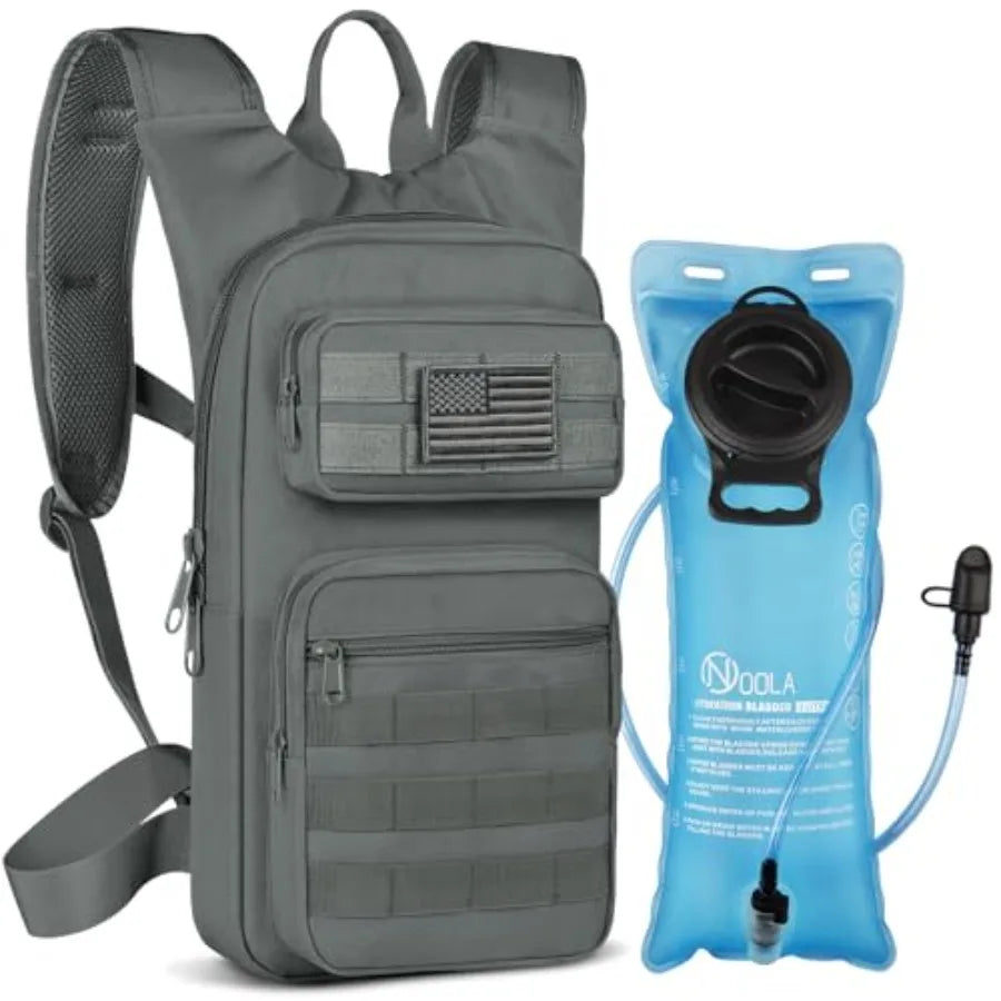 Hydration Backpack With 3L TPU Bladder Unisex Tactical Molle Pack