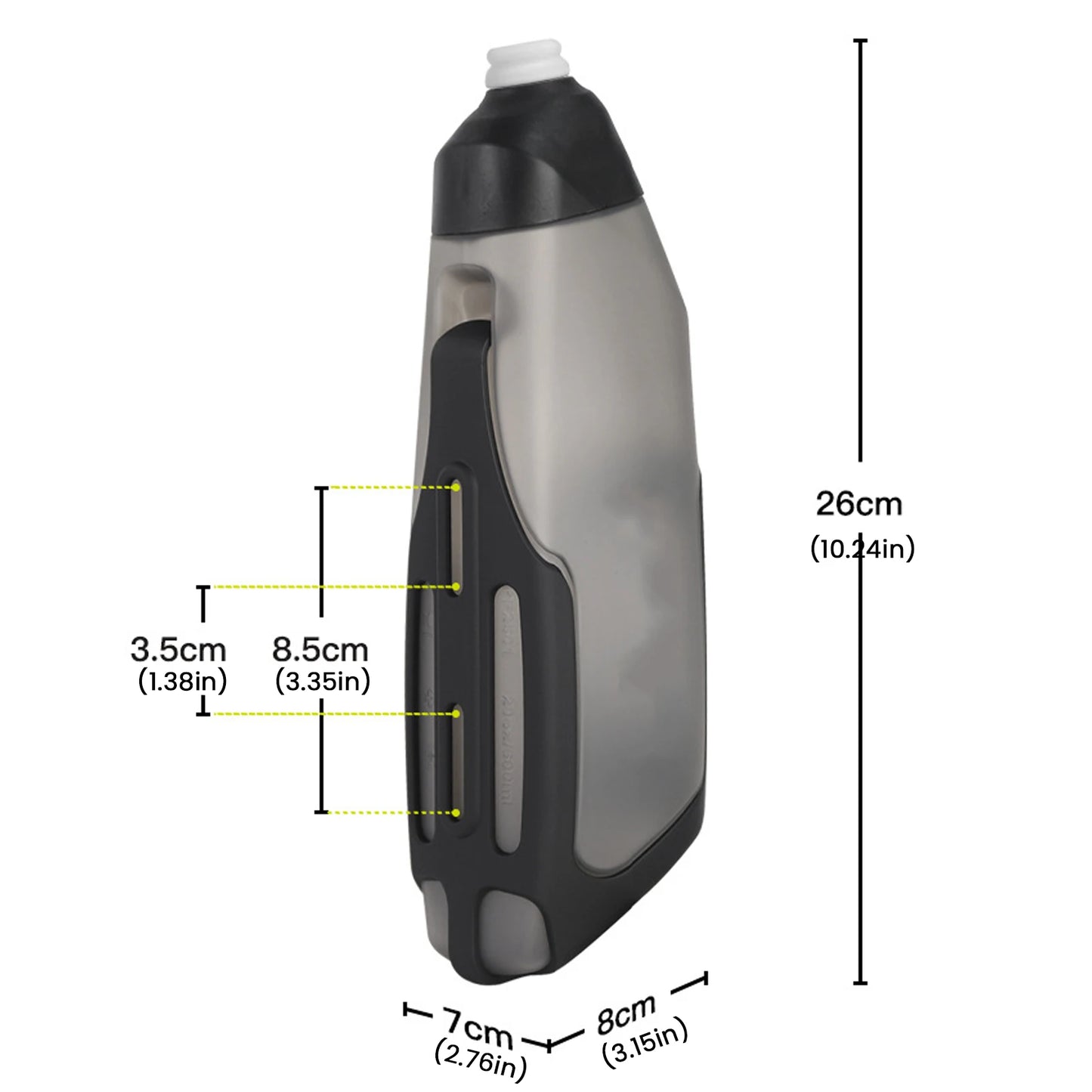 APWIKOGER Bicycle Aerodynamic Water Bottle Bracket Set 600ml