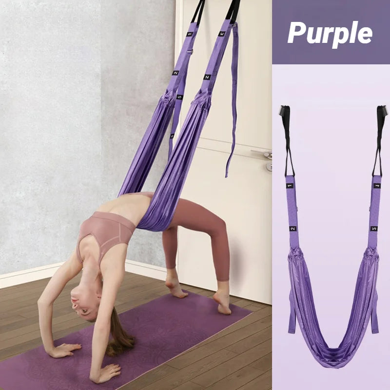 Adjustable Aerial Yoga Strap for Stretching and Splits