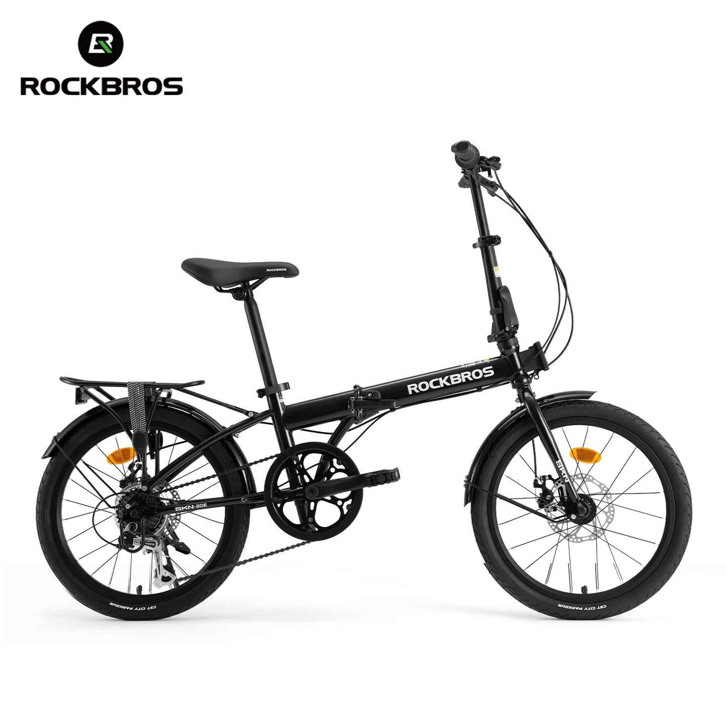 Rockbros Folding Bike Carbon Steel Frame 7 Speed Disc Brake