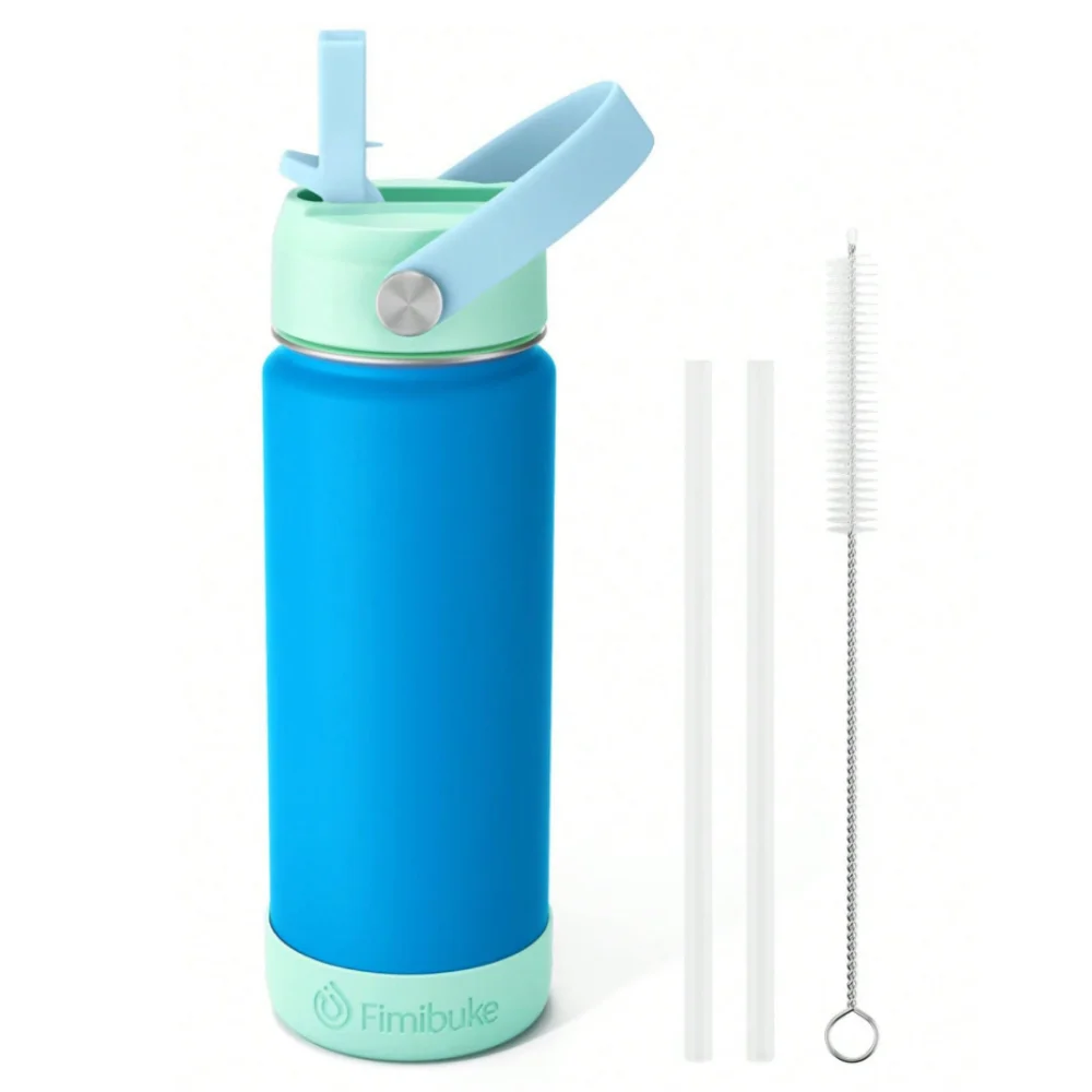 Water Bottle With Straw Stainless Steel Vacuum Leak Proof