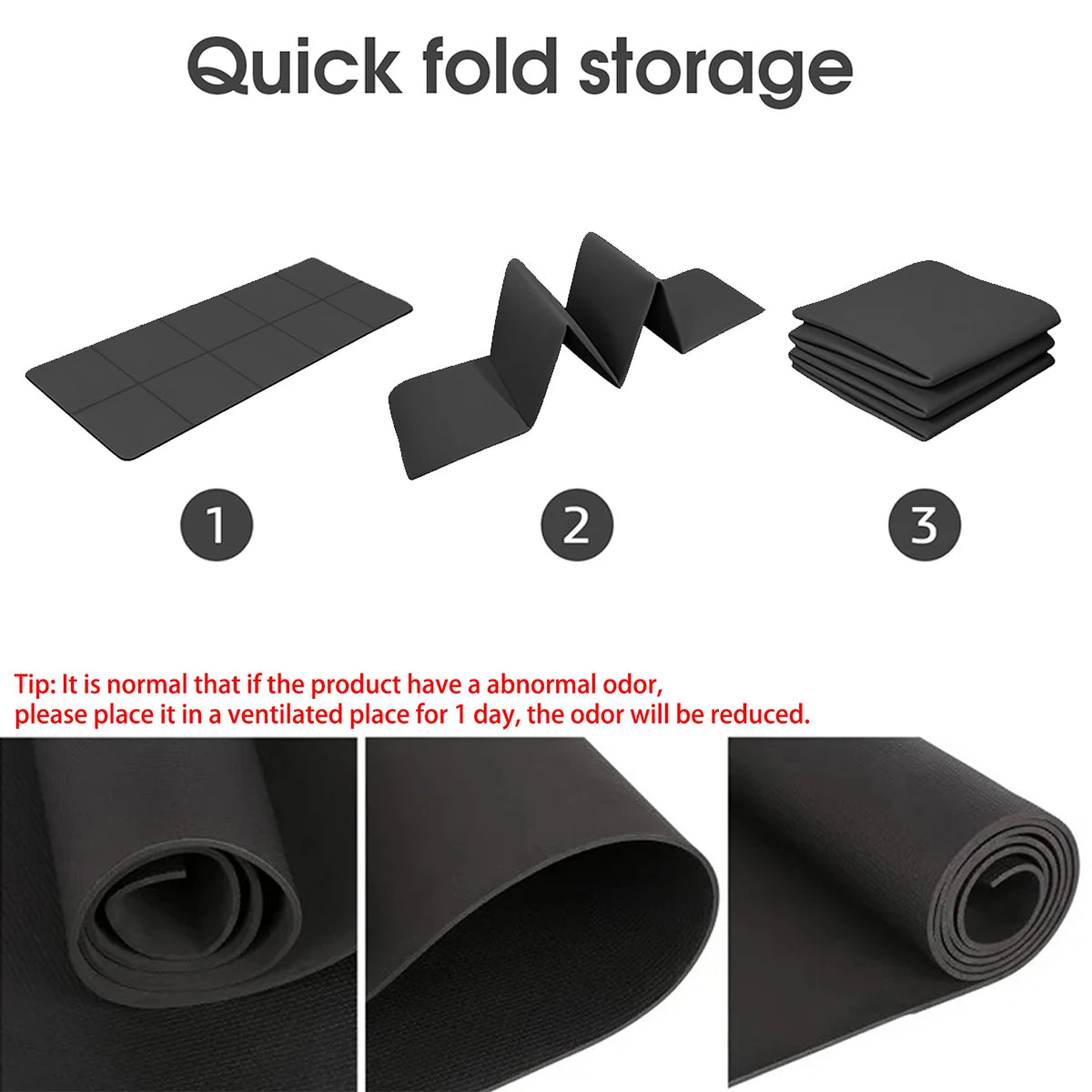 Eco Friendly Foldable Yoga Mat EVA For Travel And Workouts