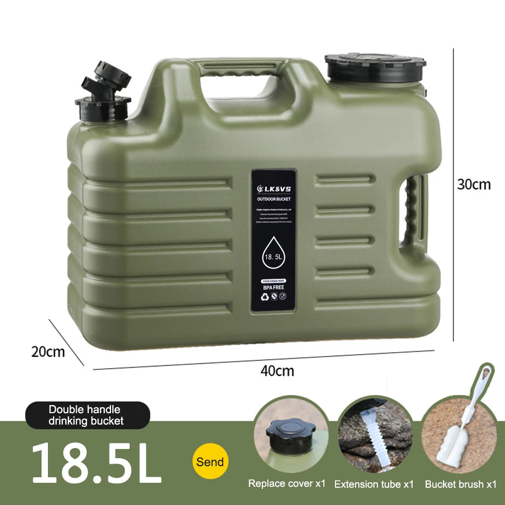 Water Tank With Spigot For Camping And Travel Leakproof