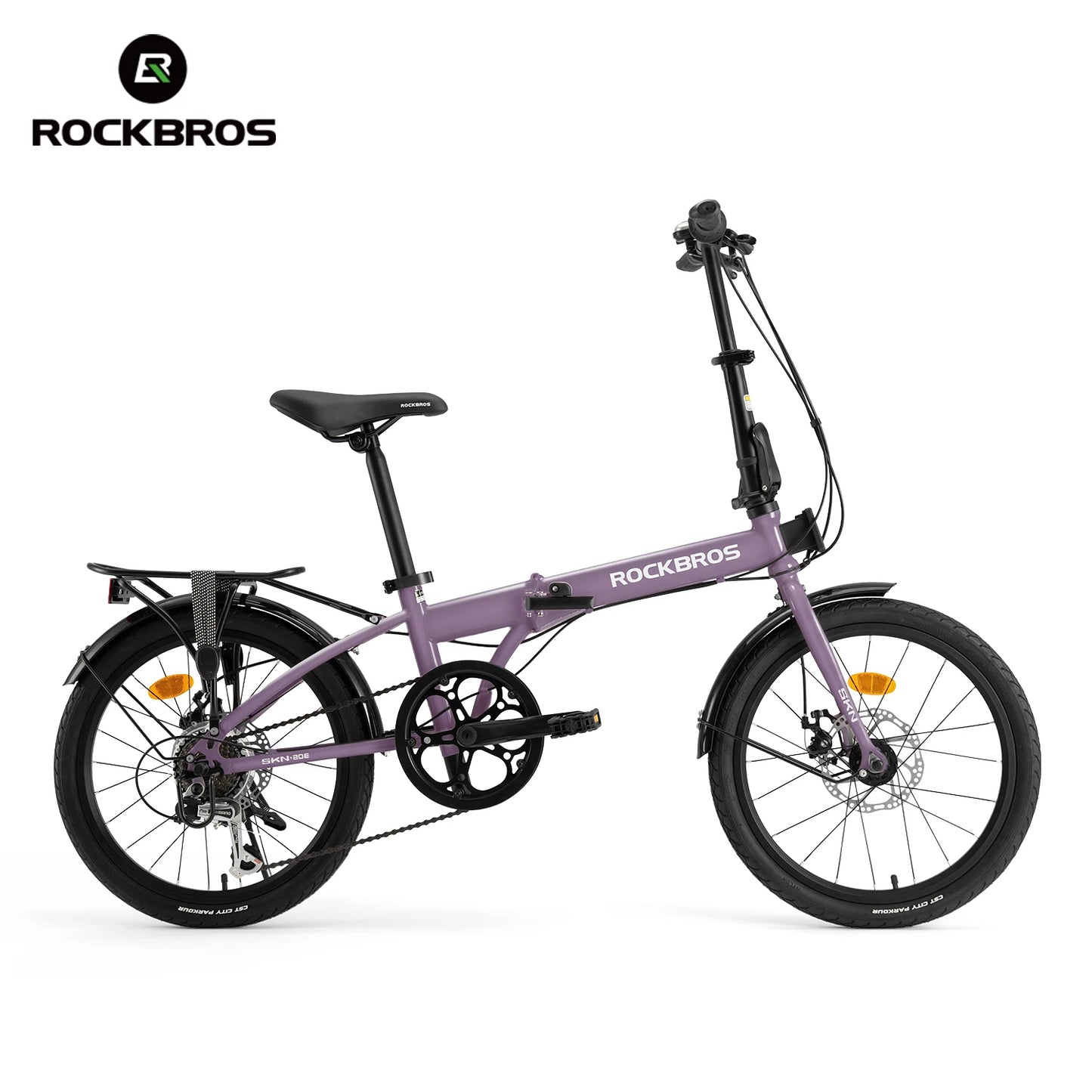 Rockbros Folding Bike Carbon Steel Frame 7 Speed Disc Brake