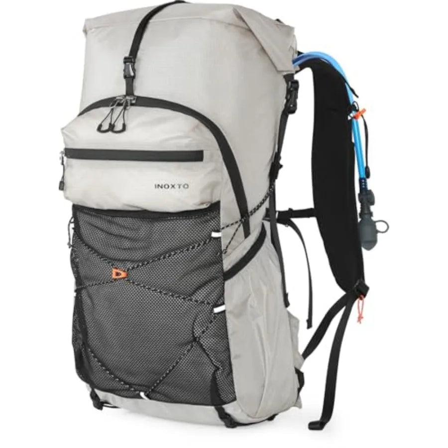 Lightweight 30L Hiking Backpack Waterproof With 3L Water Bladder Rain Cover