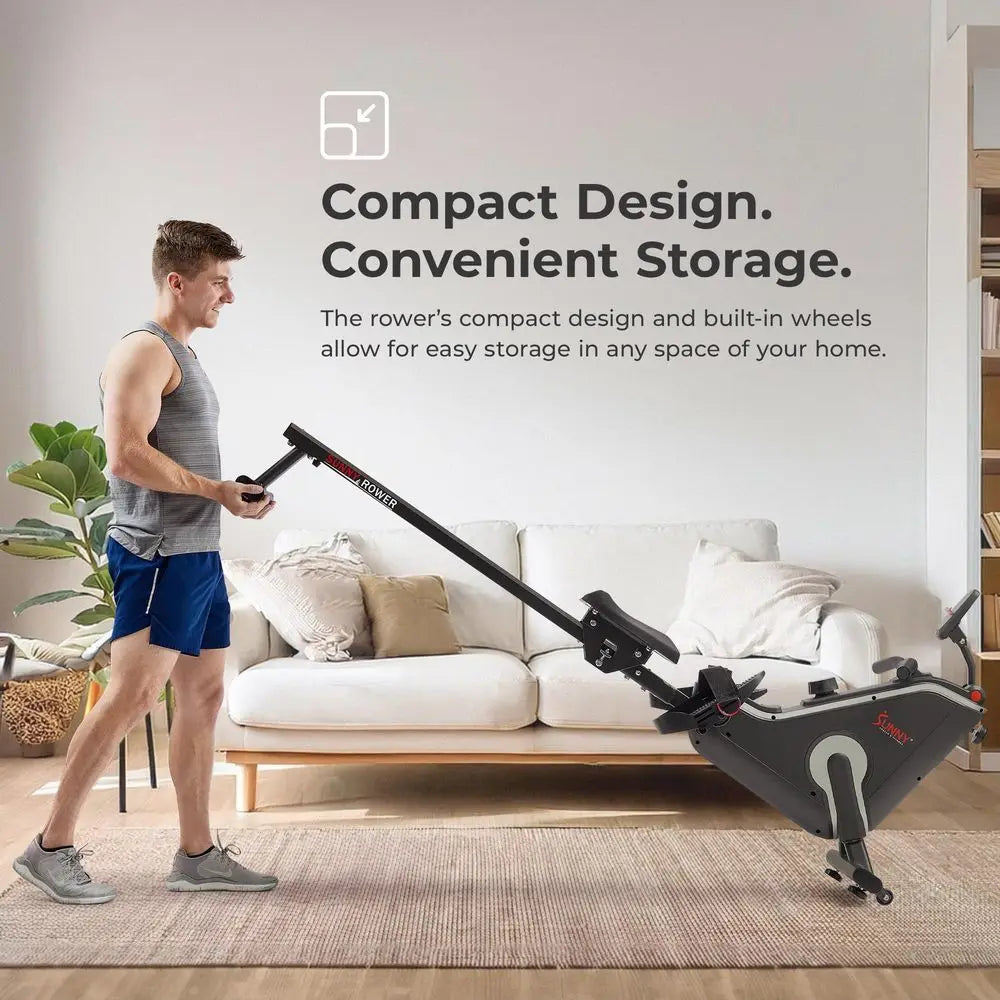 YTYIN Smart Flippable Magnetic Rower With Quiet Stainless Rail