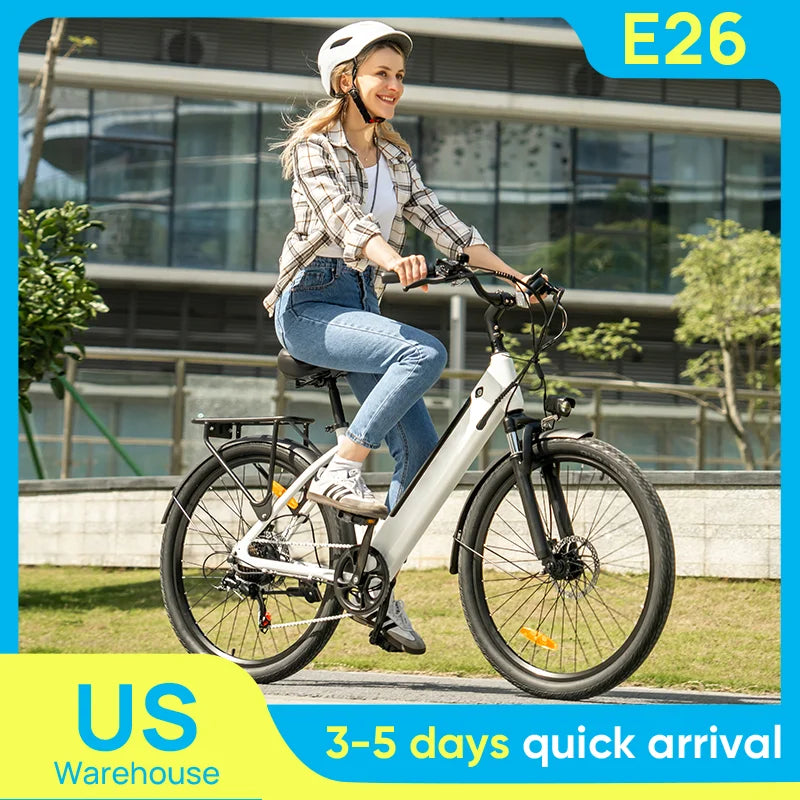 URLIFE Peak 750W E26 Electric Bike For Adults Removable 48V Battery