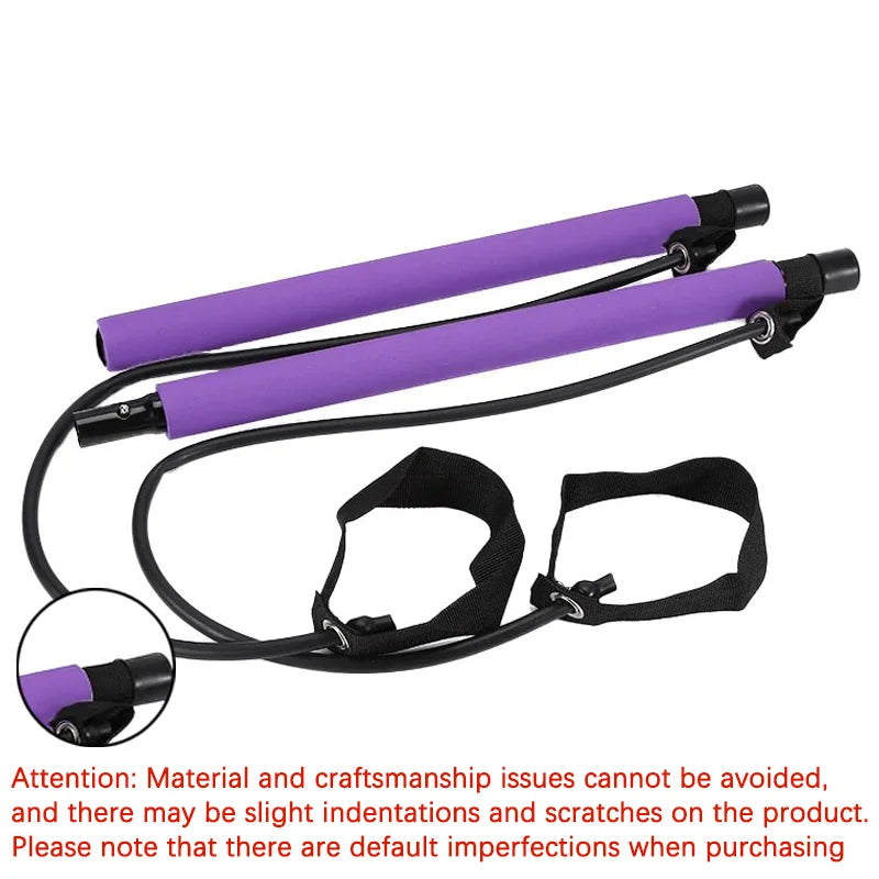 Lingpeng Pilates Bar With Resistance Bands For Yoga And Fitness