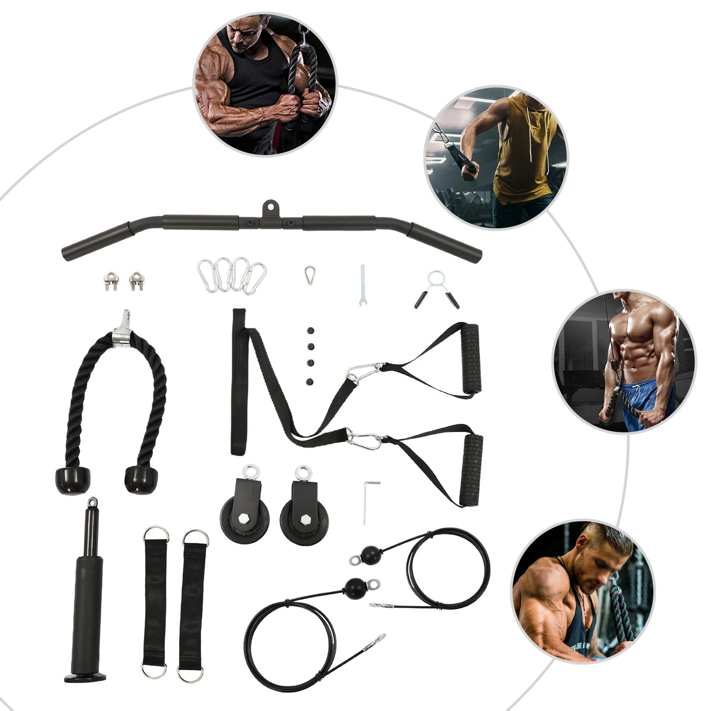 Pulley Gym Home Cable System For Full Body Strength Training