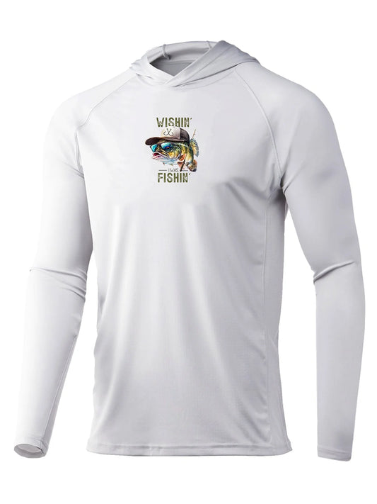Men's Fishing Hoodie Long Sleeve Sun Protection Shirt