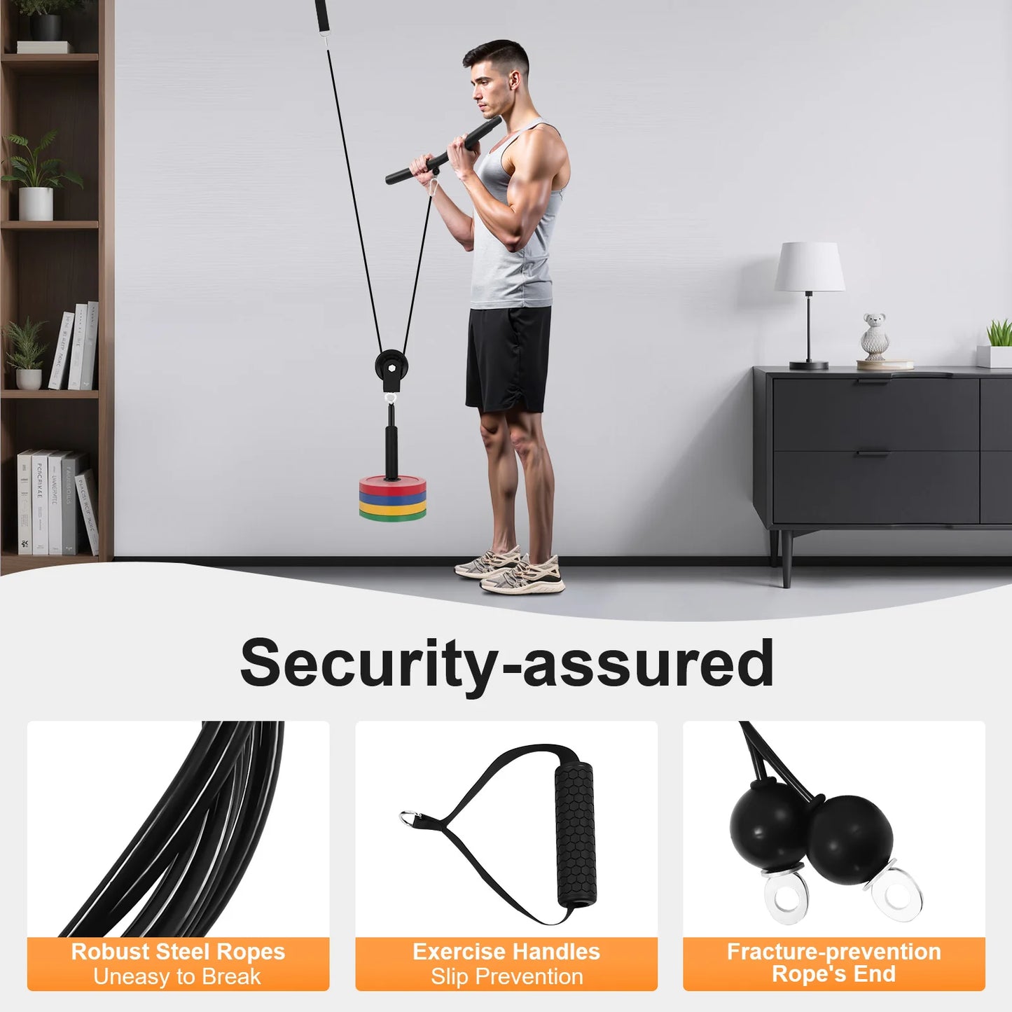 Pulley Gym Home Cable System For Full Body Strength Training