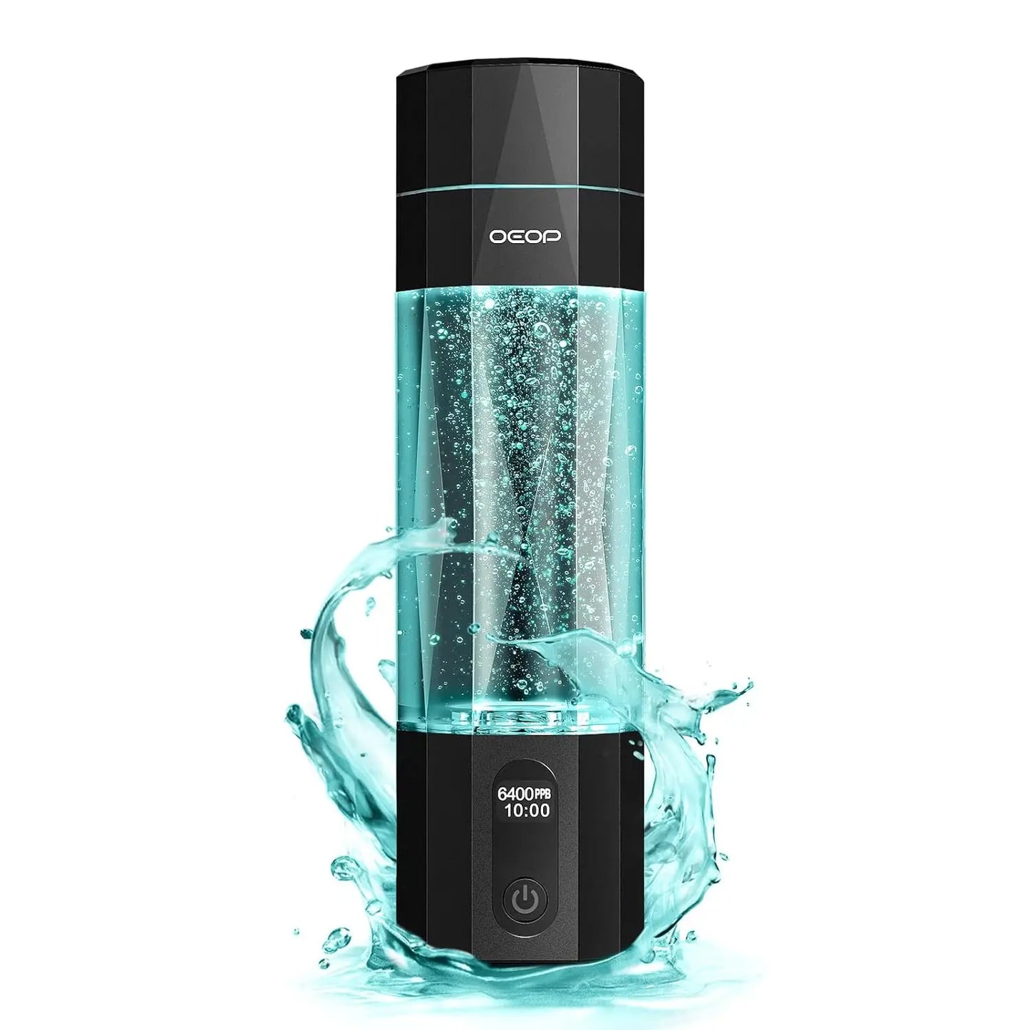 Hydrogen Water Bottle Generator 6400 PPB Concentration SPE PEM Portable