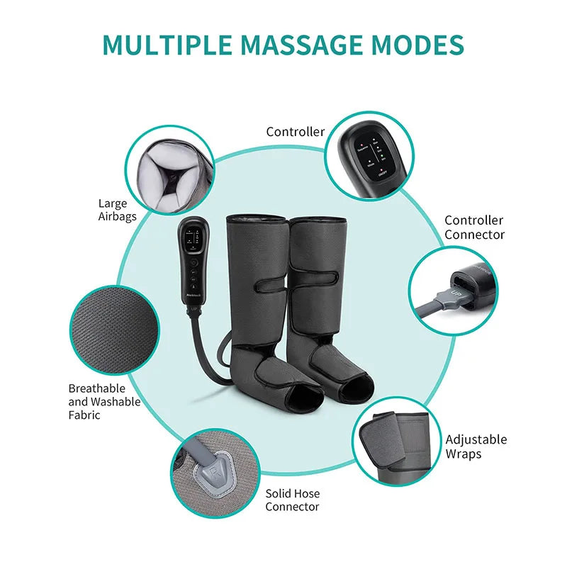 Nekteck Leg Massager Calf Wraps With Air Compression