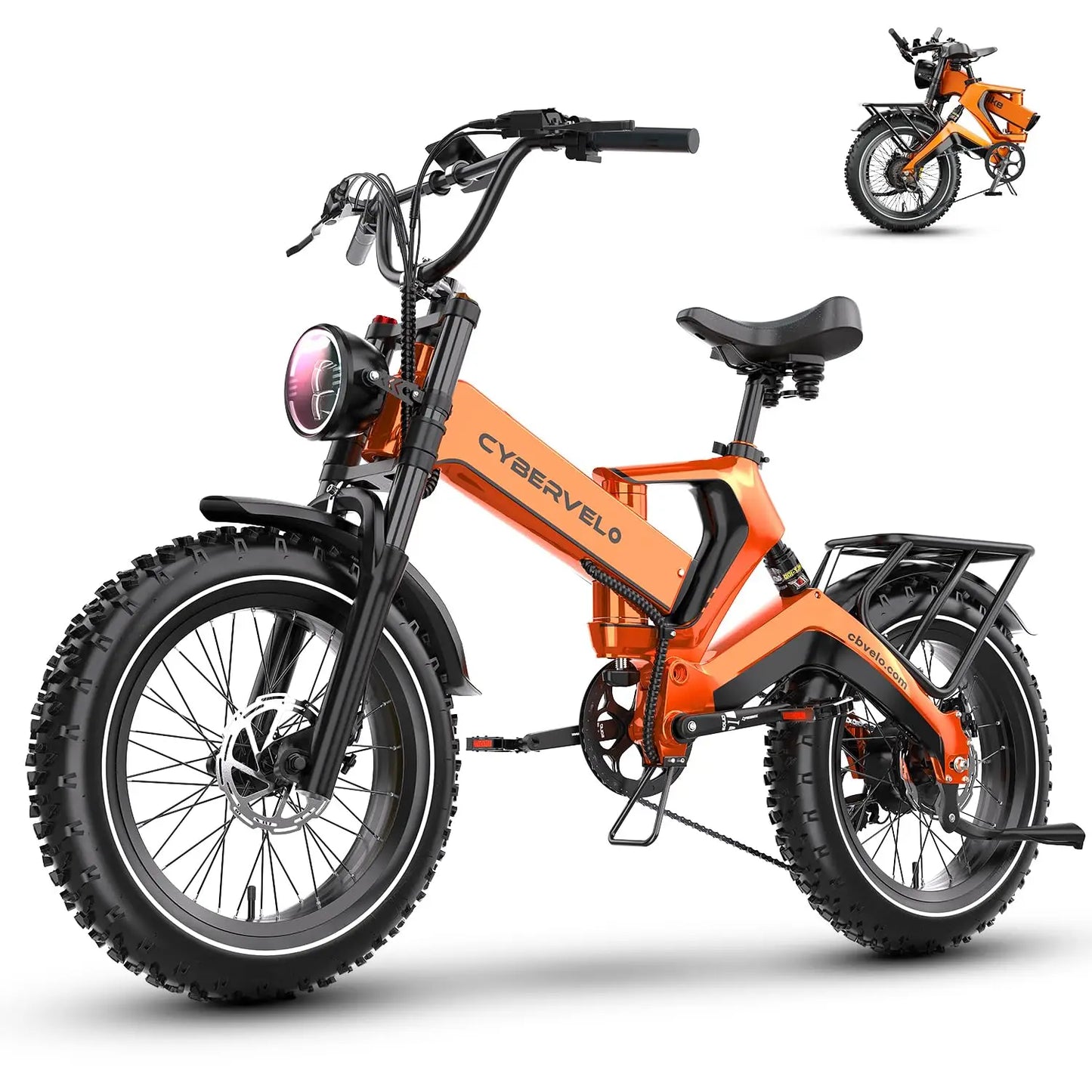 CYBERVELO EK6 Foldable Fat Tire Ebike With 2000W Motor