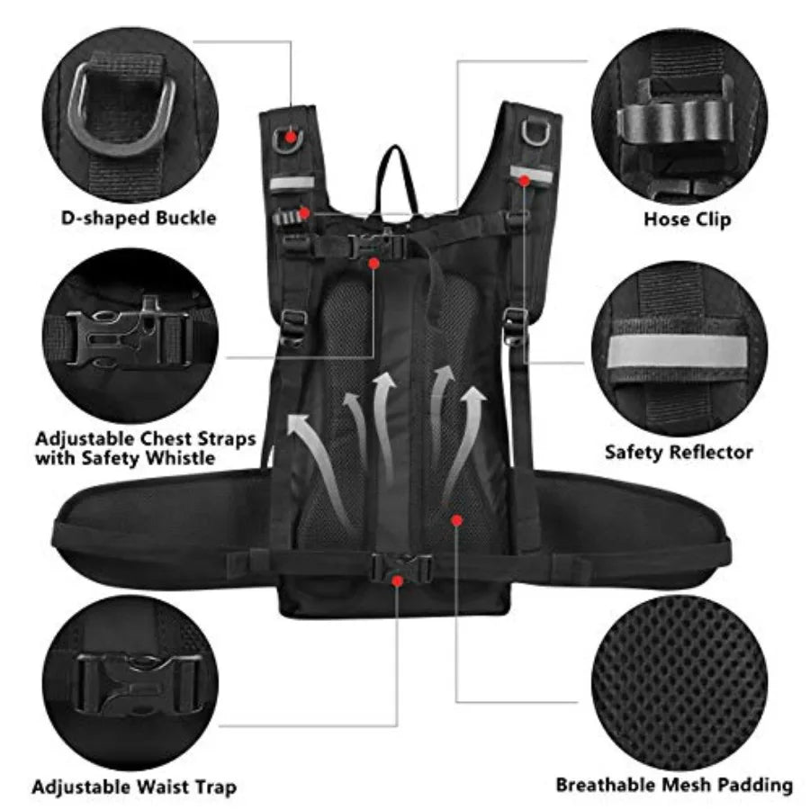 Hydration Pack Backpack Insulated With BPA Free Leak Proof Water Bladder