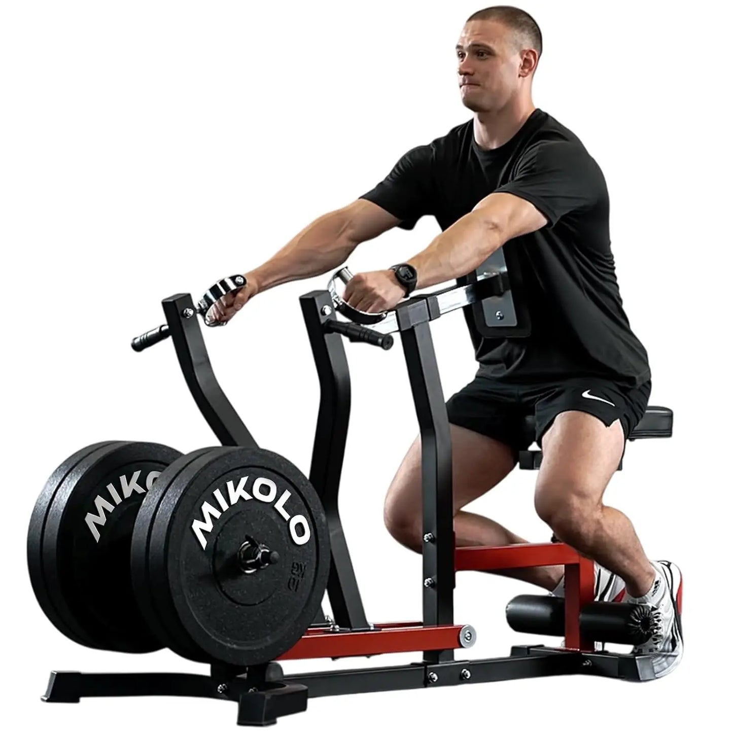 Plate Loaded Seated Row Machine With Independent Arms 400lb Capacity