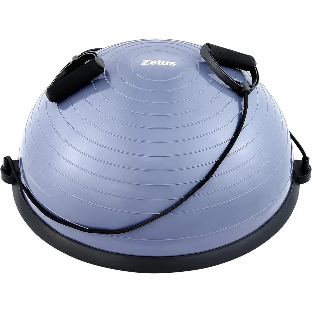 ZELUS Inflatable Balance Ball Trainer With Resistance Bands