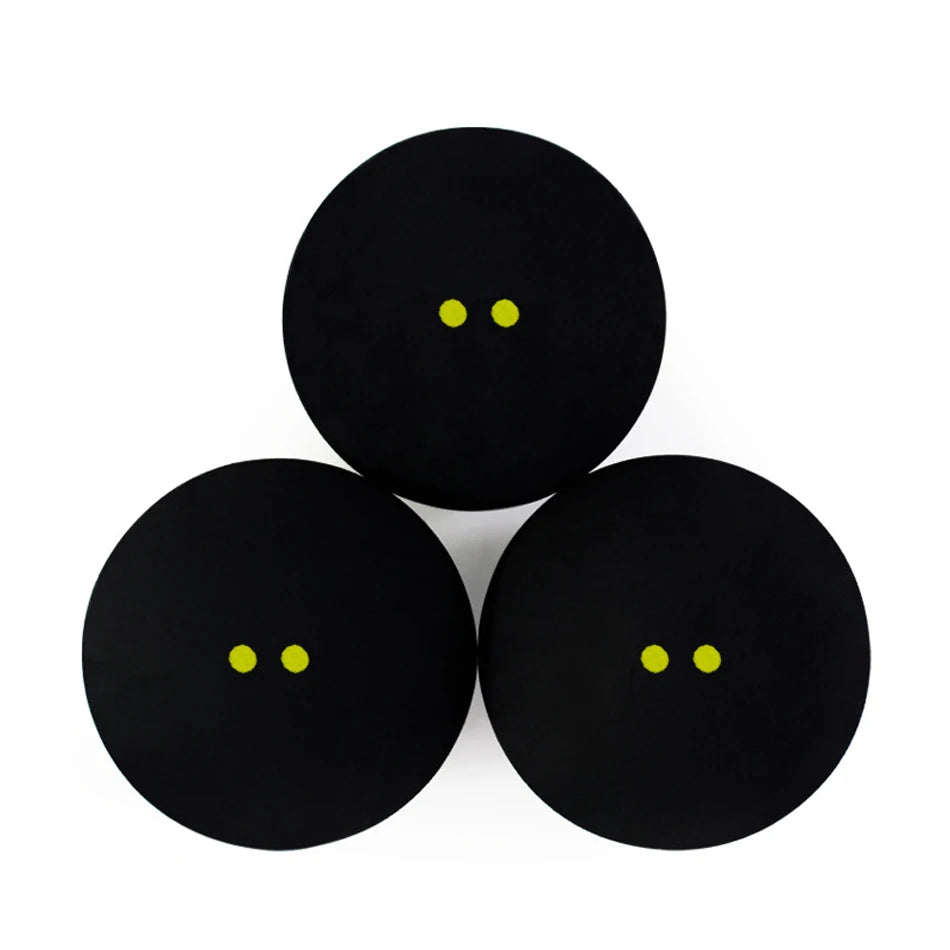 JUSENDA Rubber Squash Balls Training Speed Set 2Pcs