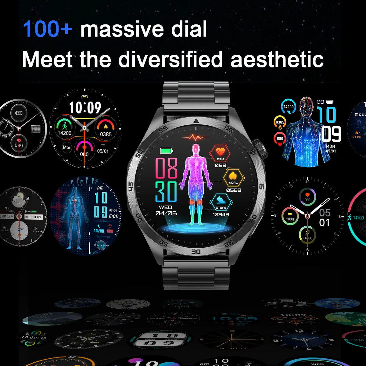 Marsyu 2026 Nursing Grade Smart Watch ECG PPG Blood Pressure