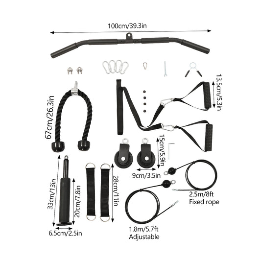 Pulley Gym Home Cable System For Full Body Strength Training