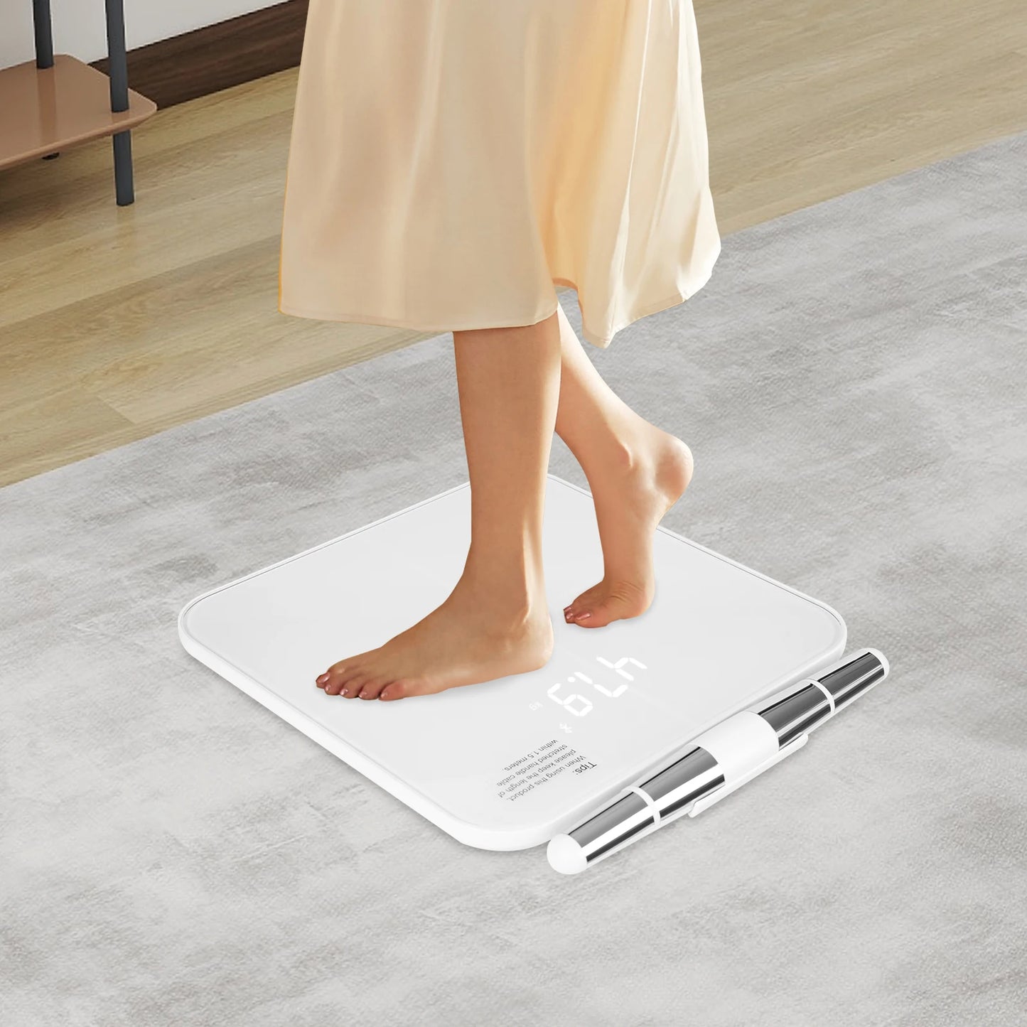 8-Electrode Smart Body Fat Scale With Bluetooth App