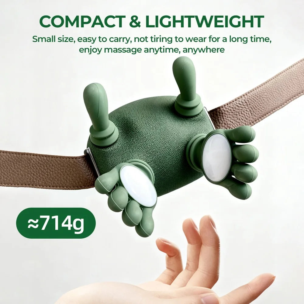Foreverlily Bionic Finger Neck and Shoulder Massager 4D Kneading Wireless