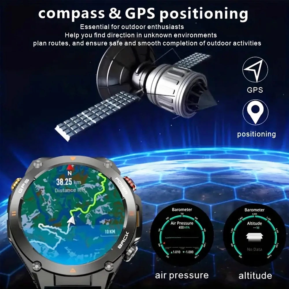 SENBONO Built-in GPS Smart Watch With Bluetooth Phone Calls
