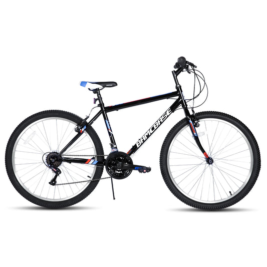 HILAND Mountain Bike For Men And Women 18 Speeds Steel