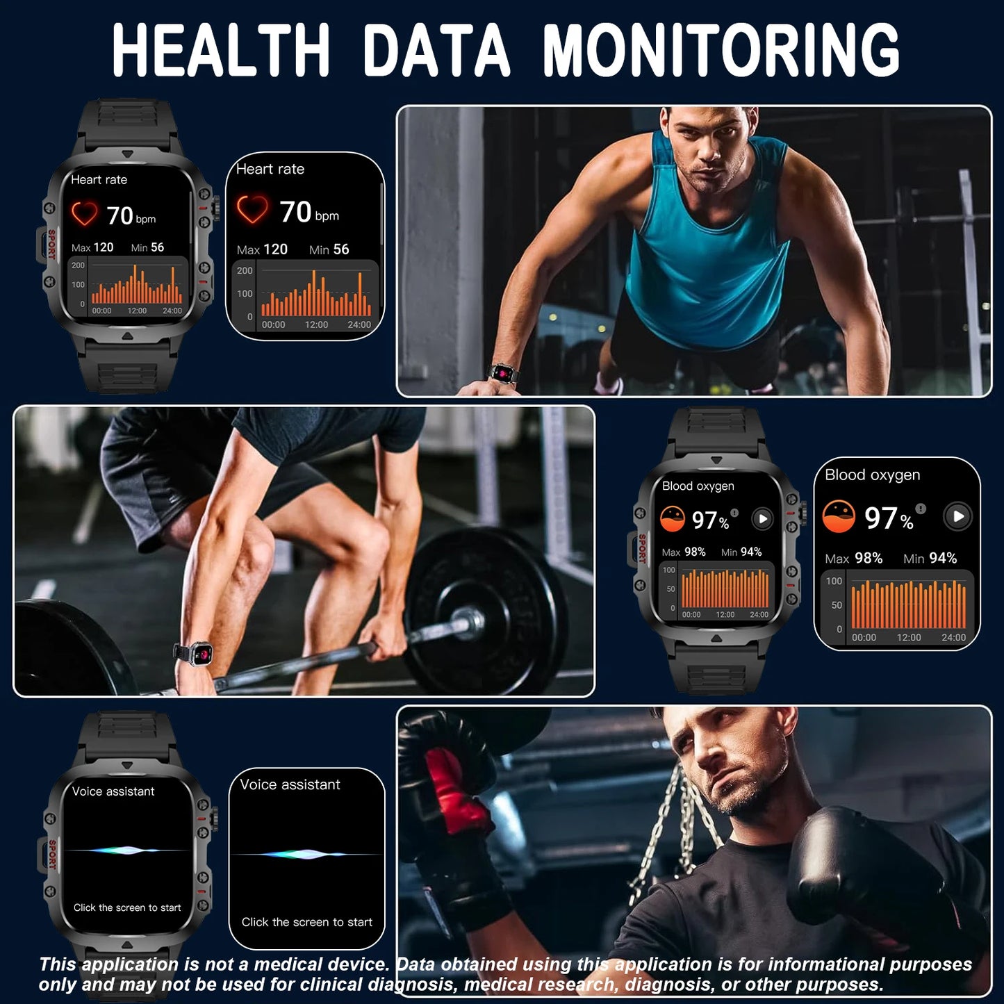 LIVLOVCa AI Voice Assistant Smart Watch With Bluetooth Calls
