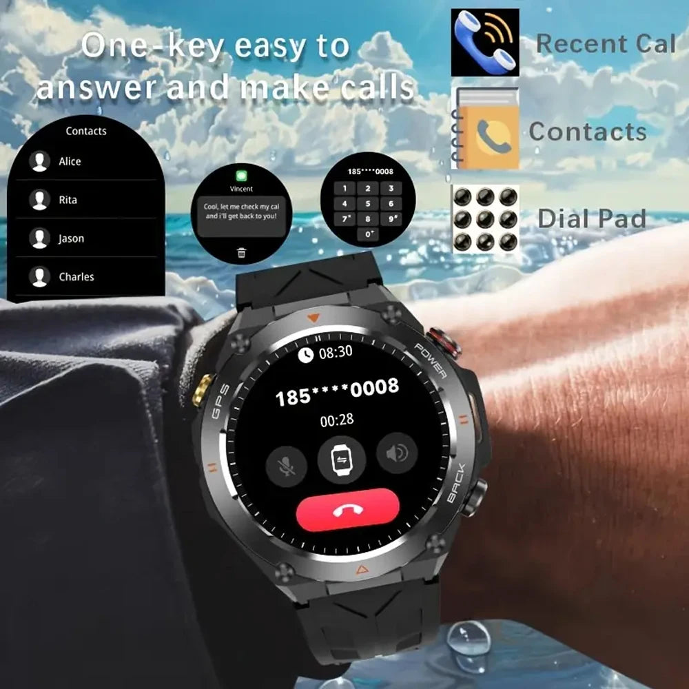 SENBONO Built-in GPS Smart Watch With Bluetooth Phone Calls