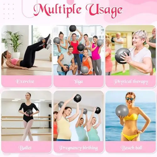 YTYIN Pilates Yoga Ball Set for Stability Training and Stretching