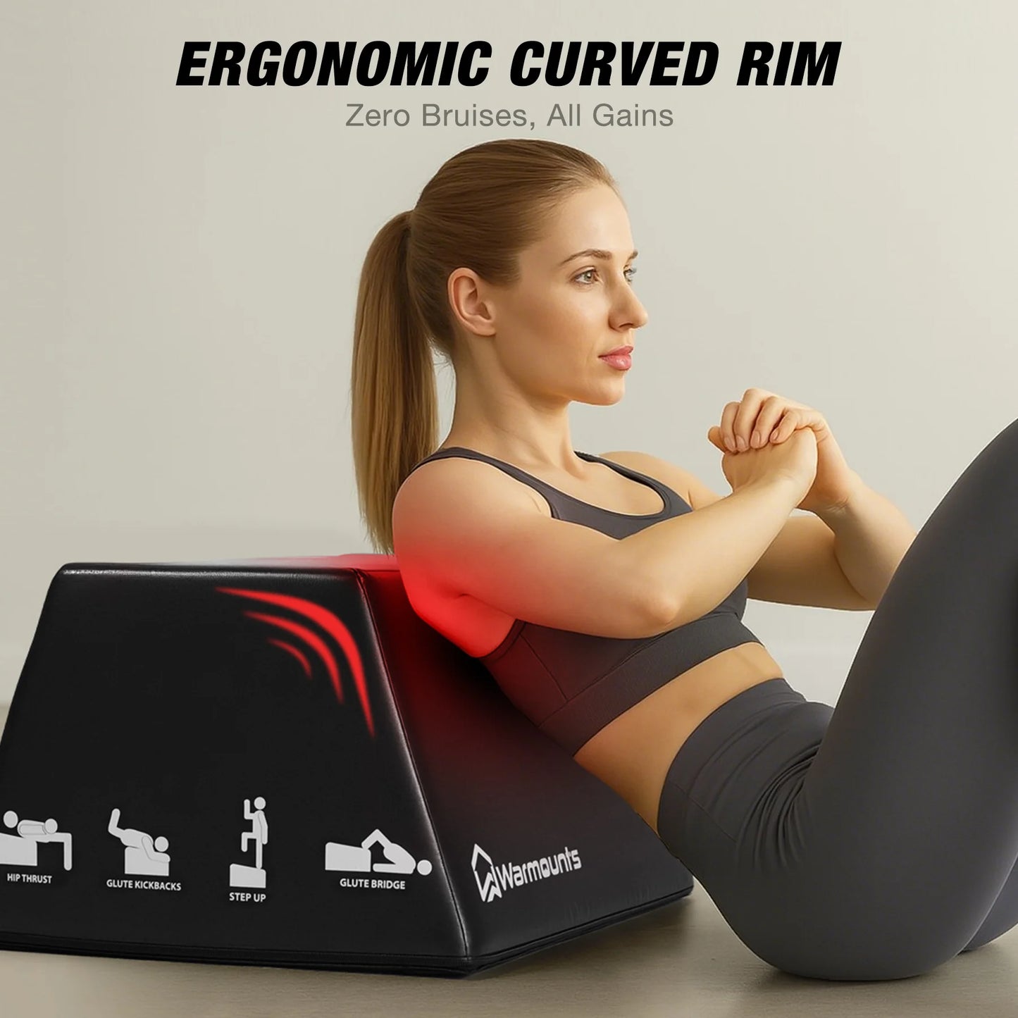 Warmounts Hip Thrust Box For Home Gym Strength Training