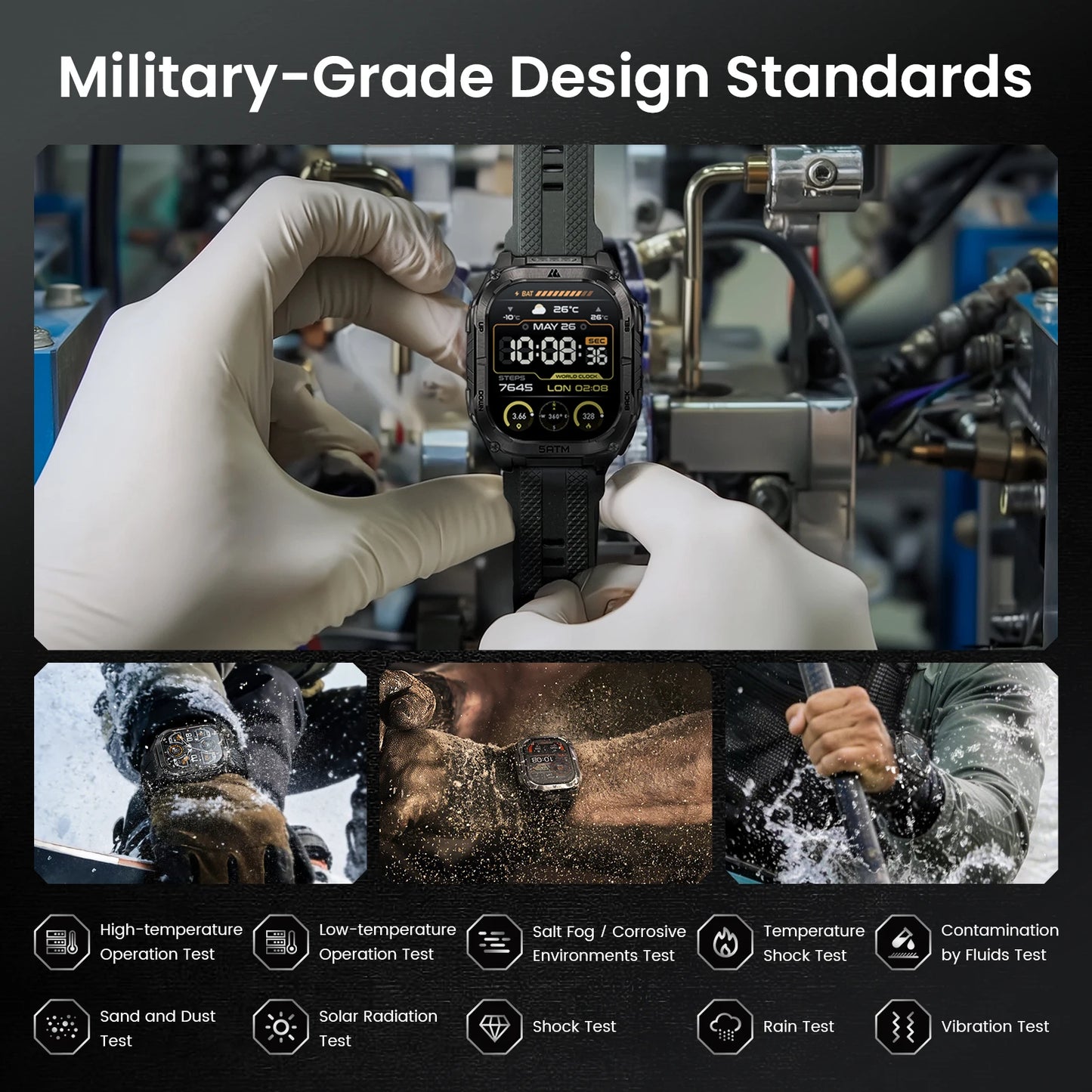 Kospet Tank M4C GPS Smartwatch For Men
