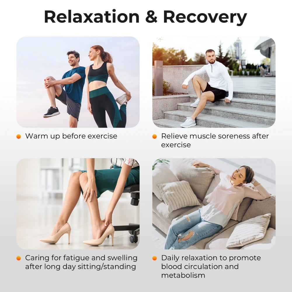 Nekteck Leg Compression Massager With Heat Air Circulation Boots