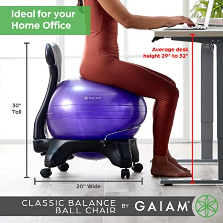 SHXI Classic Balance Ball Chair For Ergonomic Desk