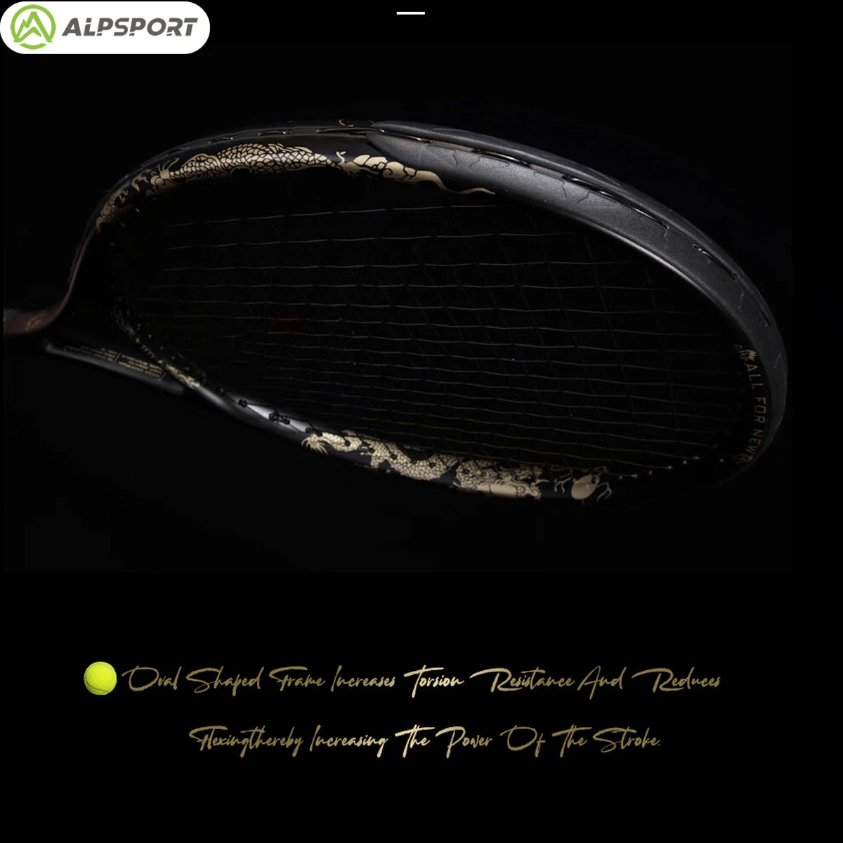 ALPSPORT JL Carbon Fiber Tennis Racket For Students