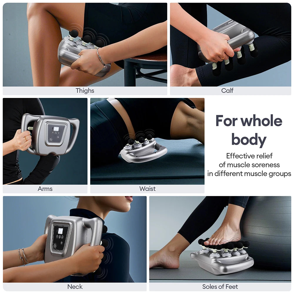 Foreverlily 24 Head Fascia Gun 9 Modes Massage High Frequency