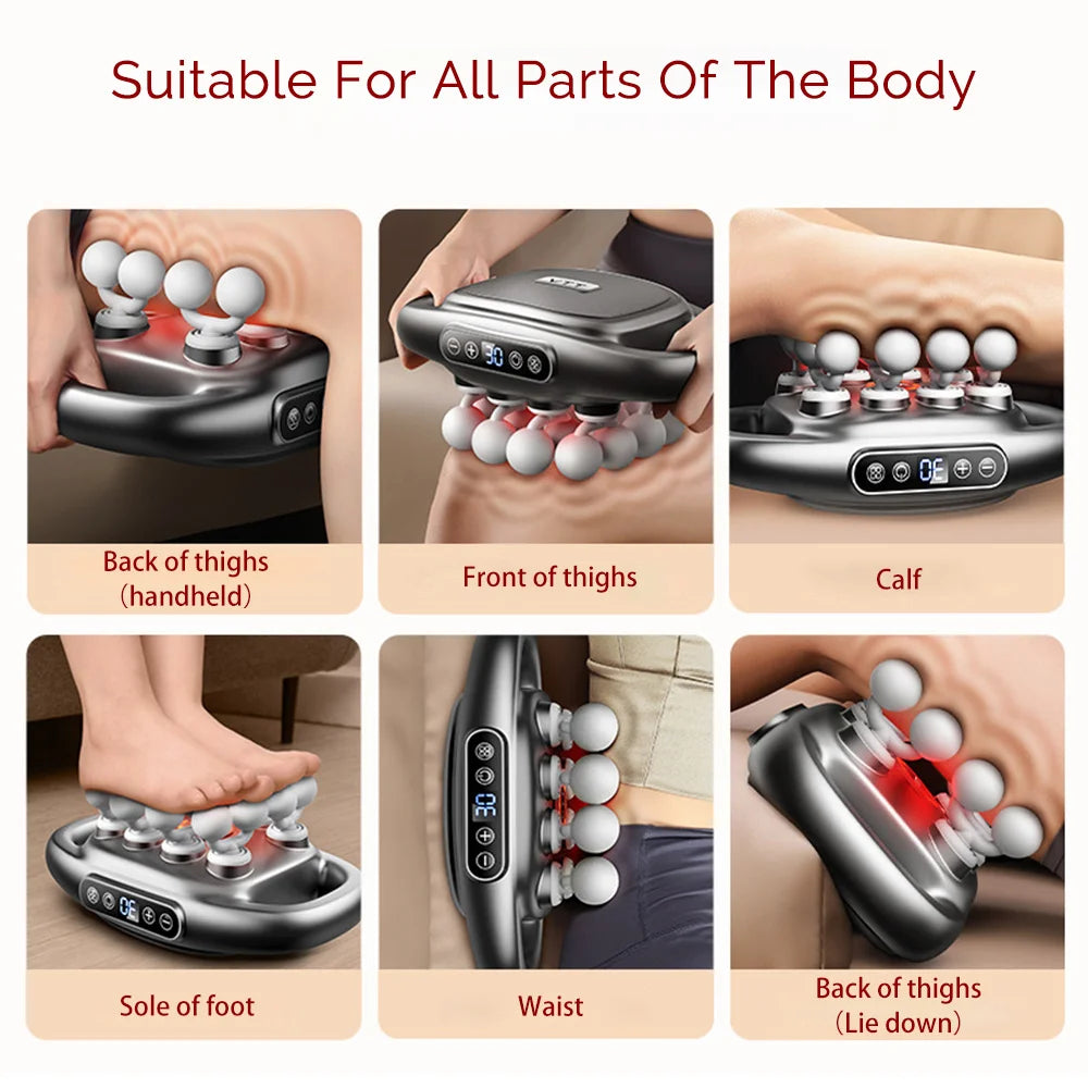 Foreverlily 16 Head Fascia Gun High Frequency Massager For Back