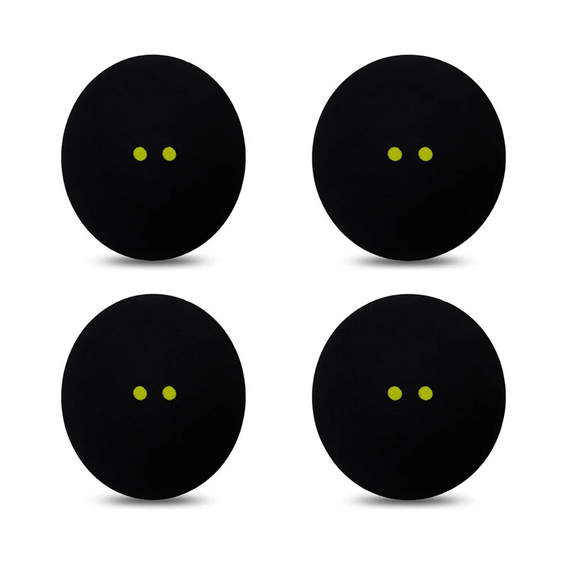 JUSENDA Rubber Squash Balls Training Speed Set 2Pcs