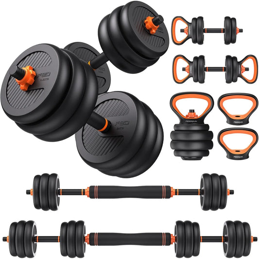 FED Fitness Adjustable Dumbbells Five In One Strength Set